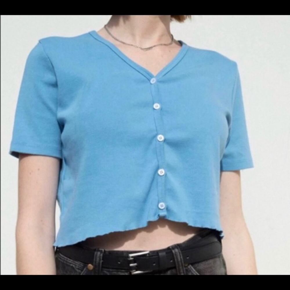 Brandy button up tee